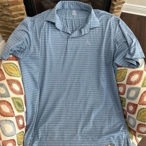 Rhoback Light Blue Striped Polo Shirt